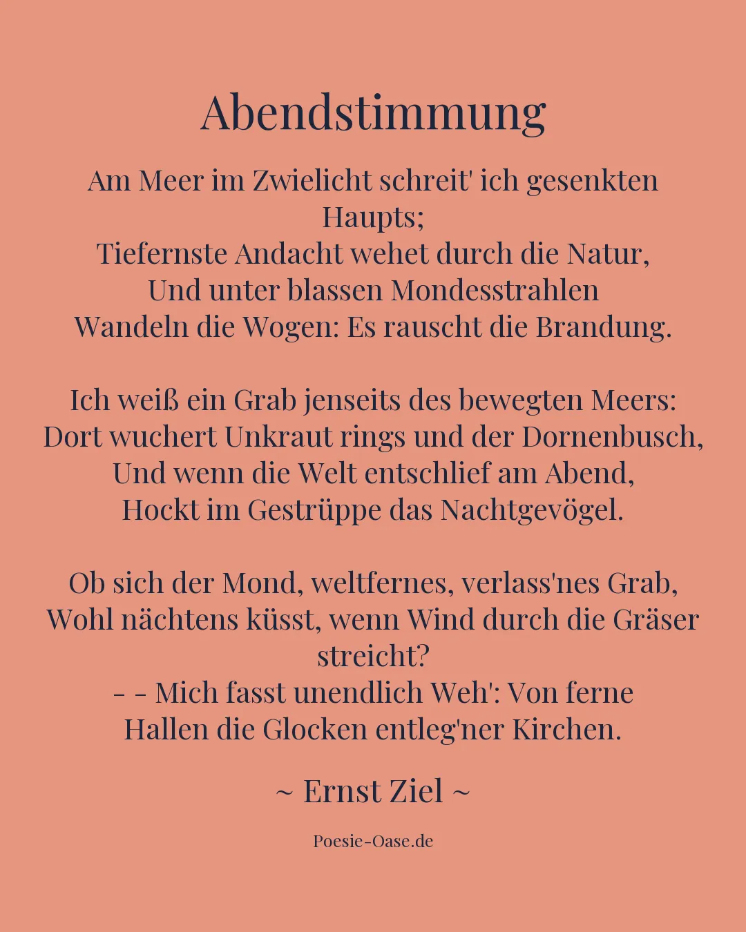 Illustration zu Abendstimmung
