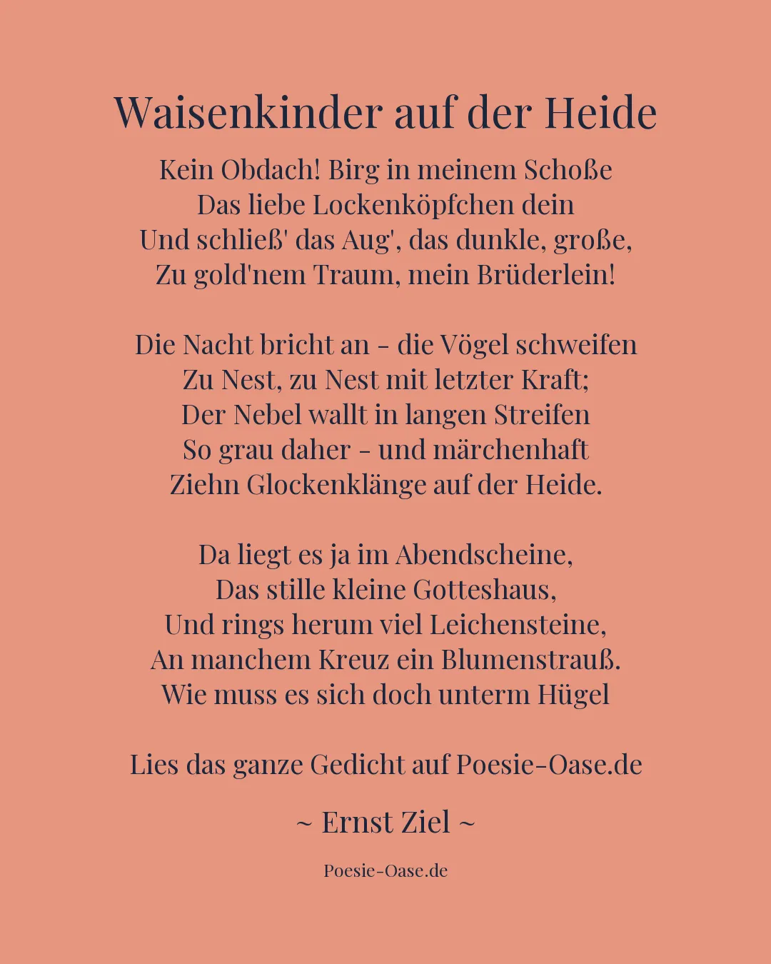 Illustration zu Waisenkinder auf der Heide