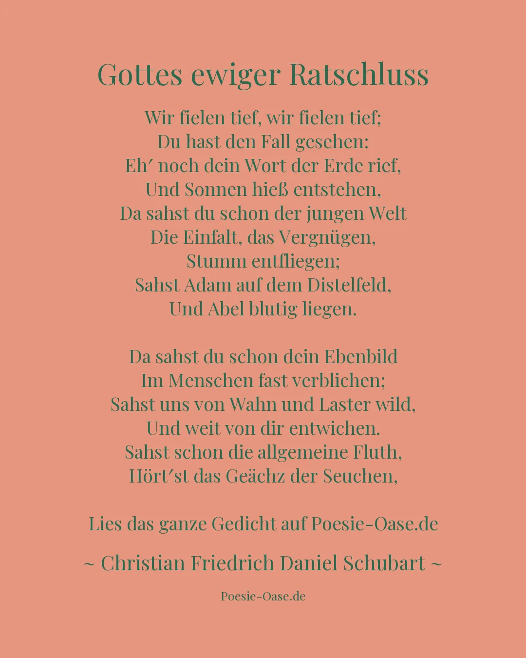 Illustration zu Gottes ewiger Ratschluss