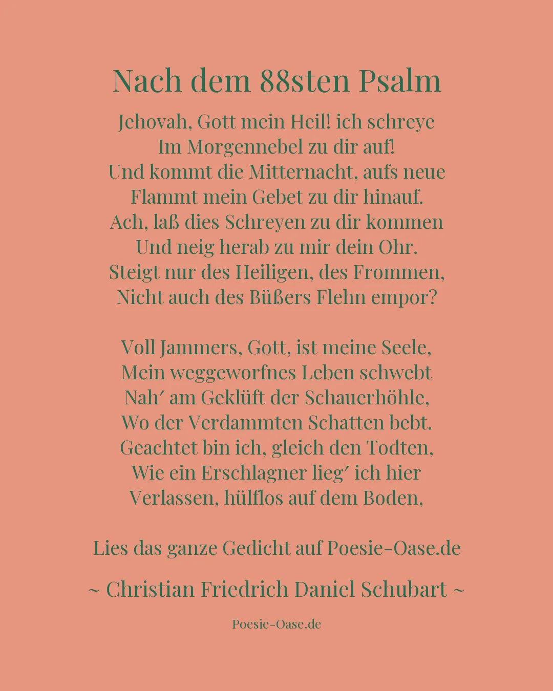 Illustration zu Nach dem 88sten Psalm
