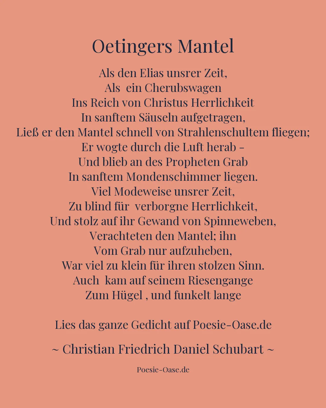 Illustration zu Oetingers Mantel