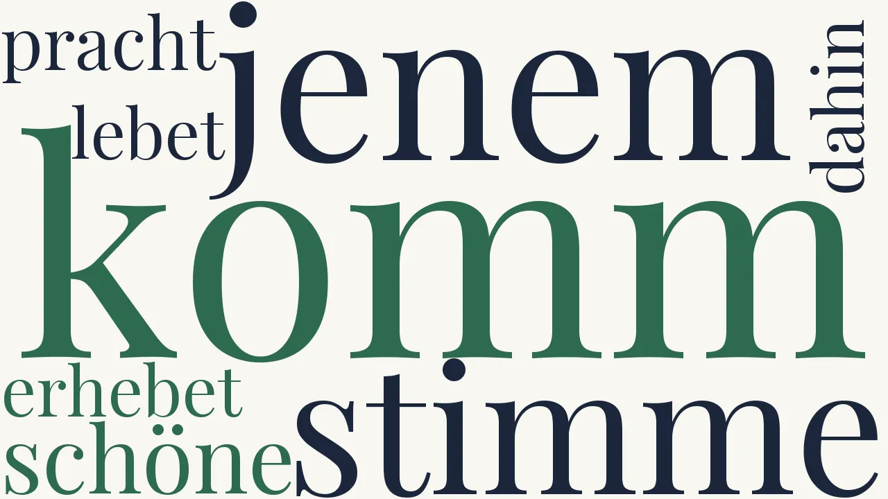 Wortwolke zu Todesgedanken im Frühling
