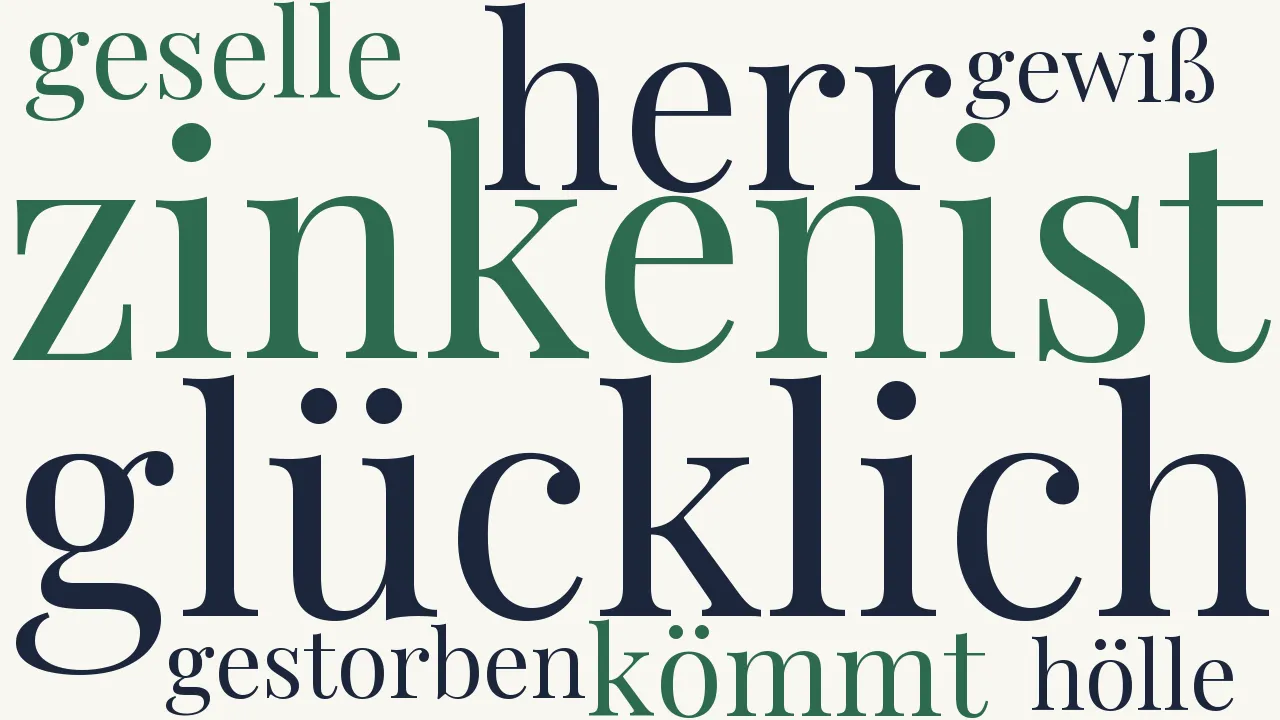 Wortwolke zu Zinkenistentrost
