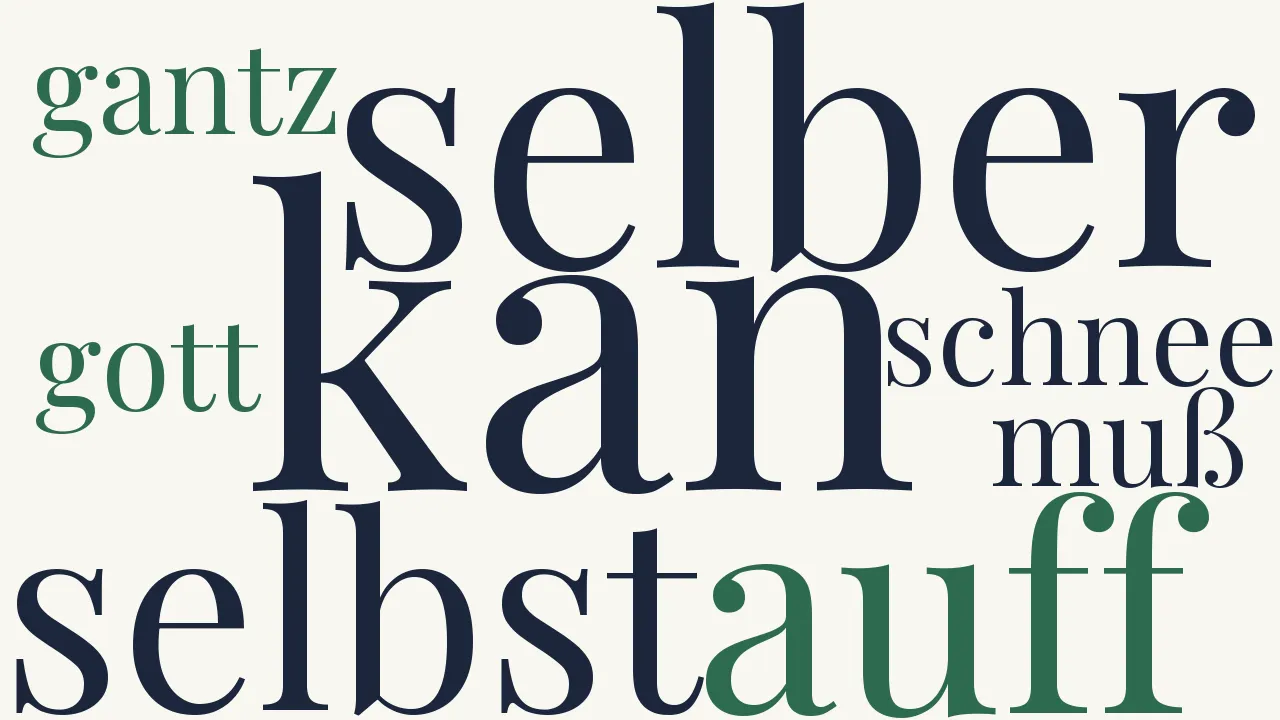 Wortwolke zu Ist denn dein hertze gar erfroren?