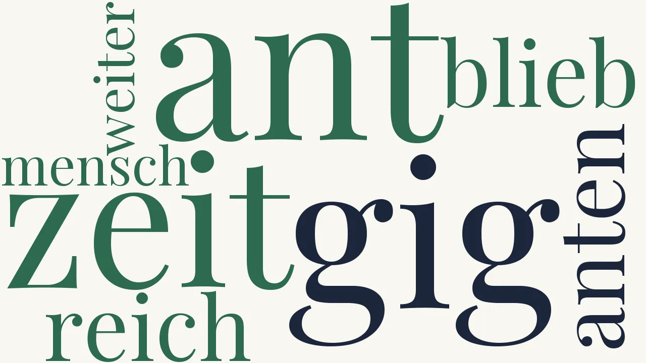 Wortwolke zu Anto-logie