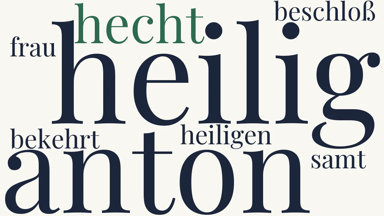 Wortwolke zu Der Hecht