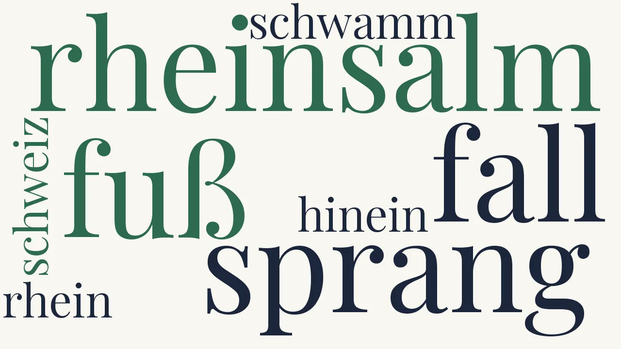 Wortwolke zu Der Salm
