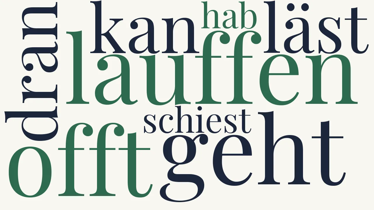 Wortwolke zu Die verliebte Jägerey