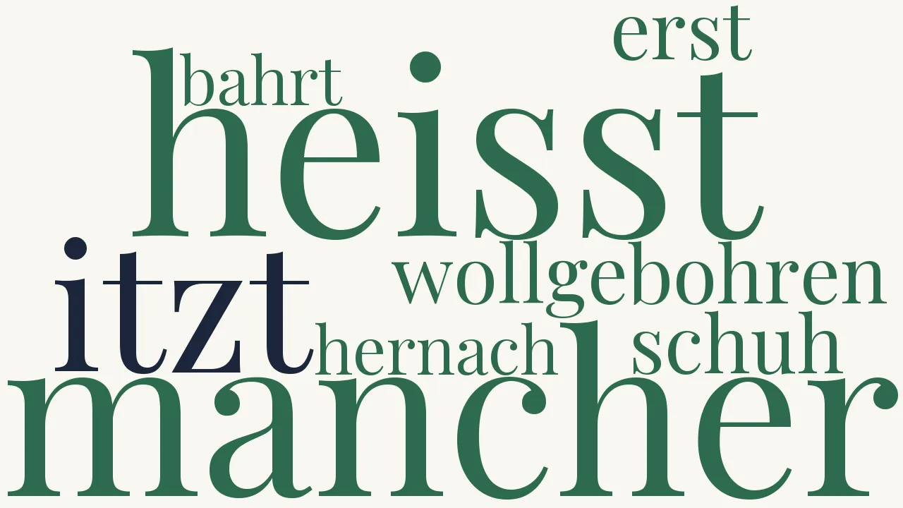 Wortwolke zu Auff die neue Fräuleinschafft