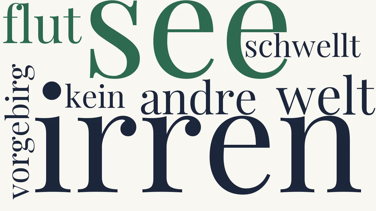 Wortwolke zu Schiffahrt des Lebens