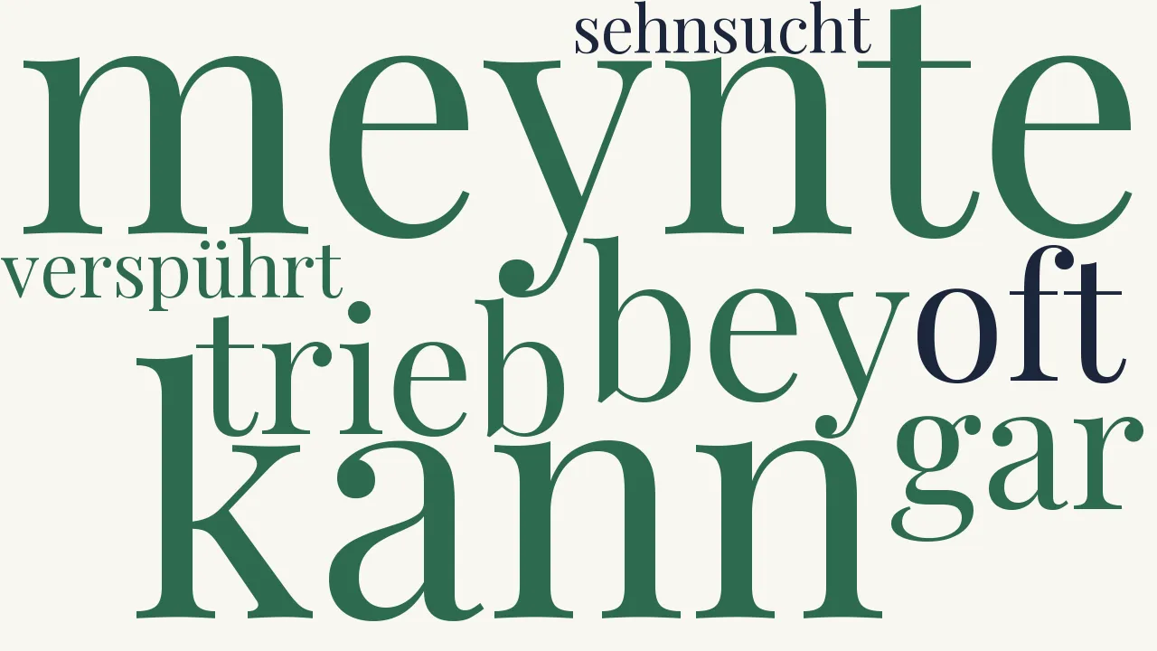 Wortwolke zu Die Dichterin und die Musen