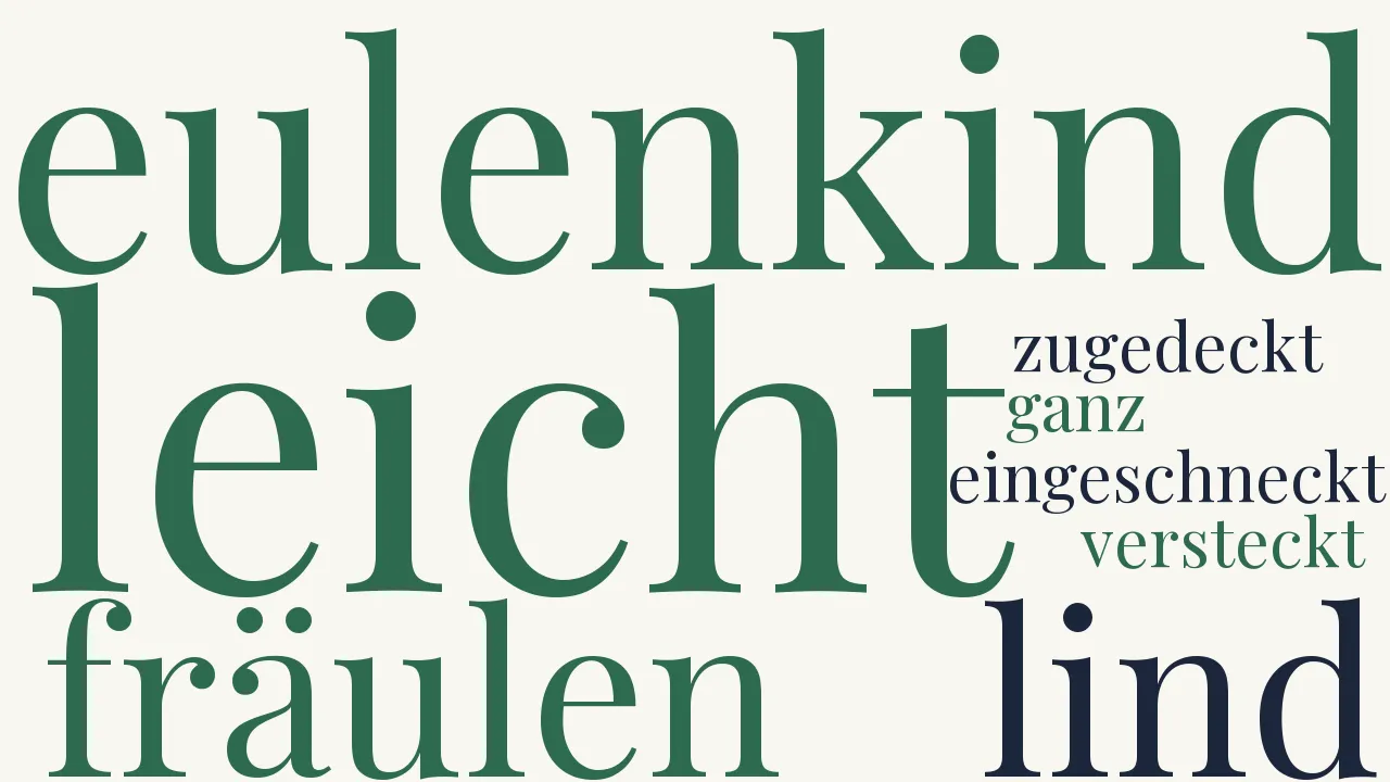 Wortwolke zu Eulenkind