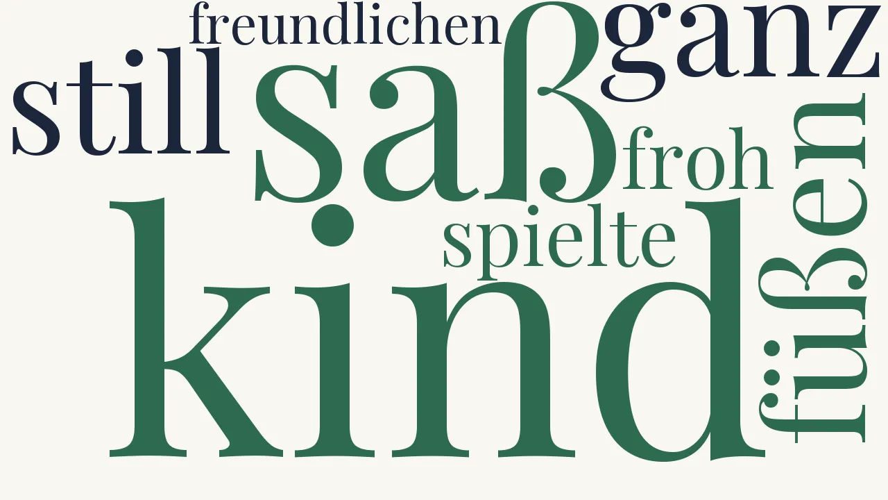 Wortwolke zu Sonett