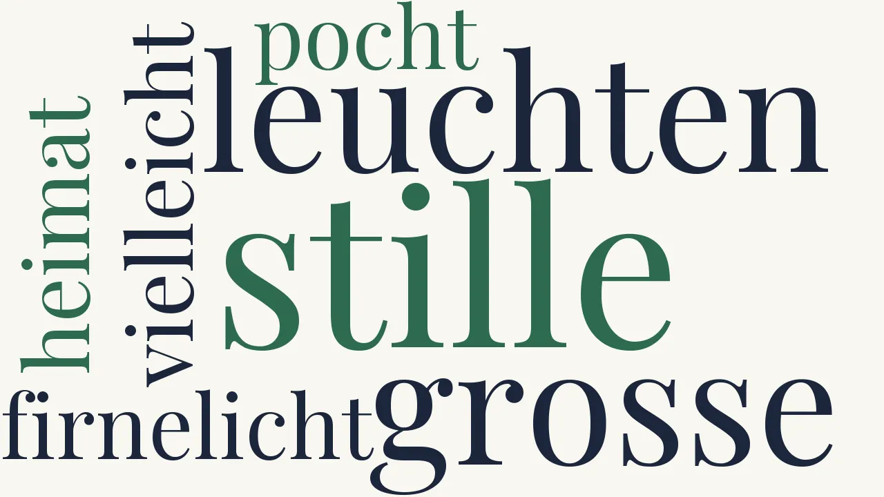 Wortwolke zu Firnelicht