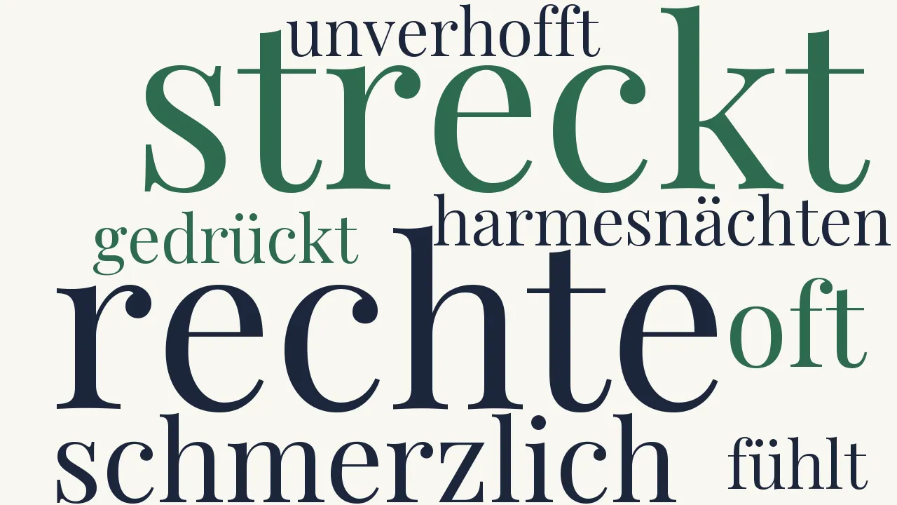 Wortwolke zu In Harmesnächten