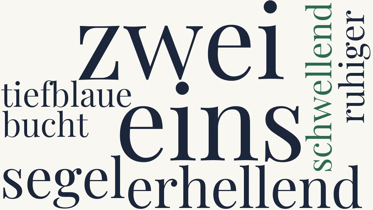 Wortwolke zu Zwei Segel
