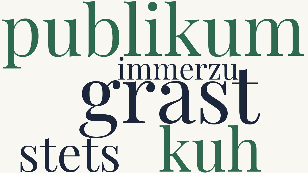 Wortwolke zu Das Publikum