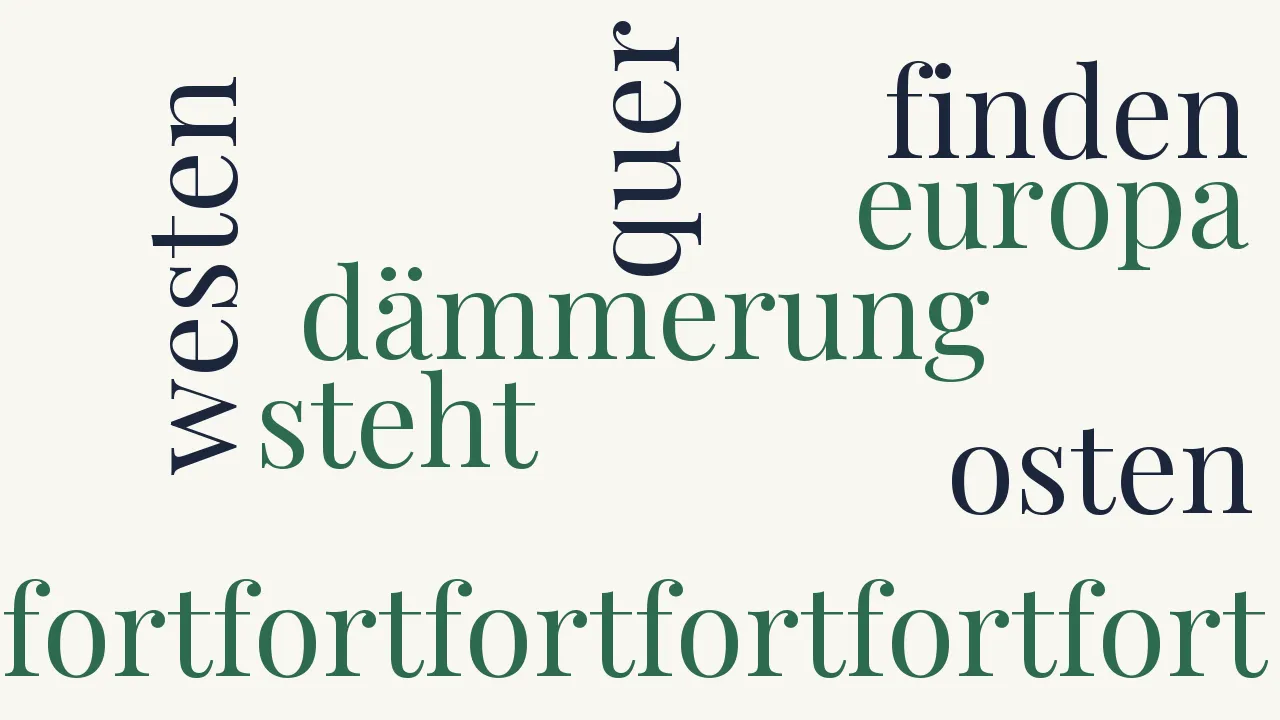 Wortwolke zu Der Blitzzug