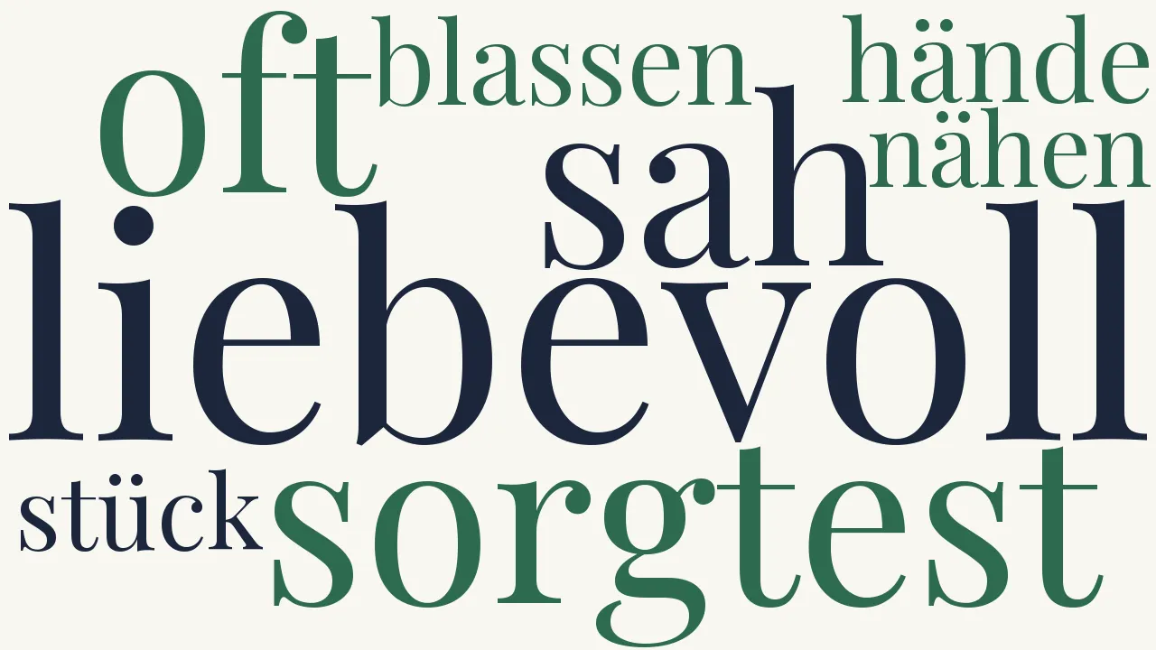 Wortwolke zu Meiner Mutter
