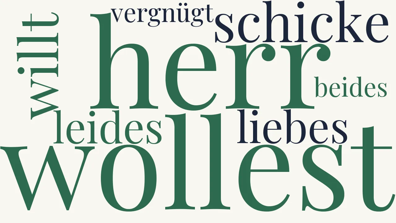 Wortwolke zu Gebet