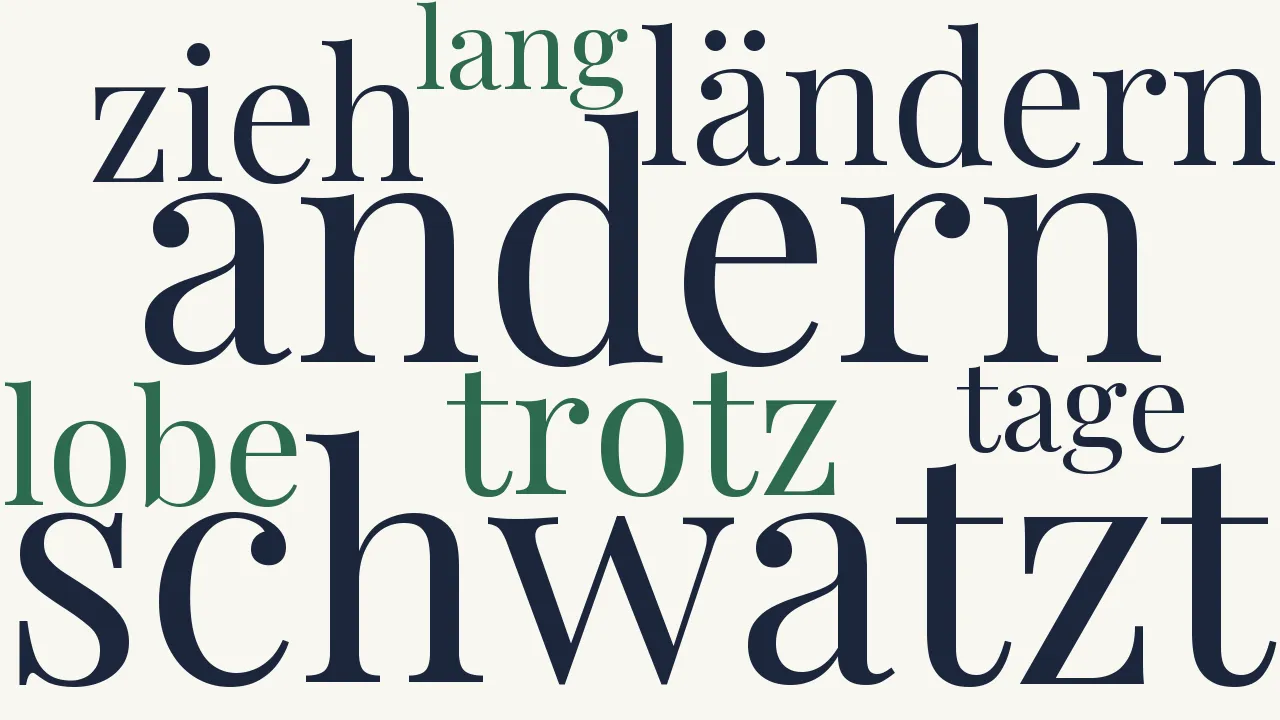 Wortwolke zu Russisches Bauerlied