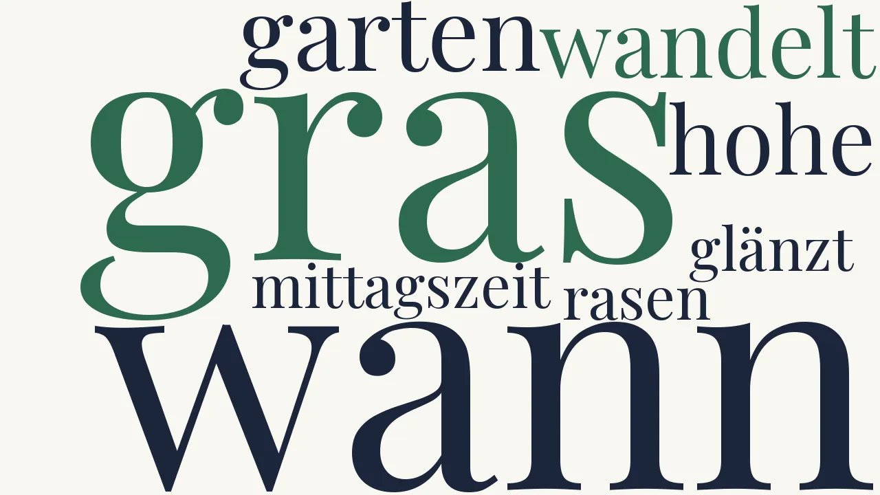 Wortwolke zu Mittagszauber