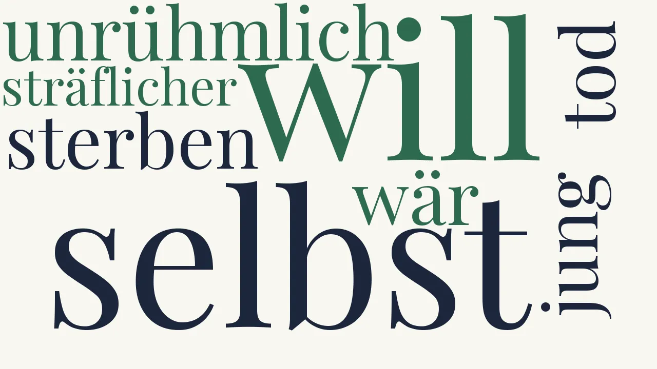 Wortwolke zu Dichter und Kämpfer