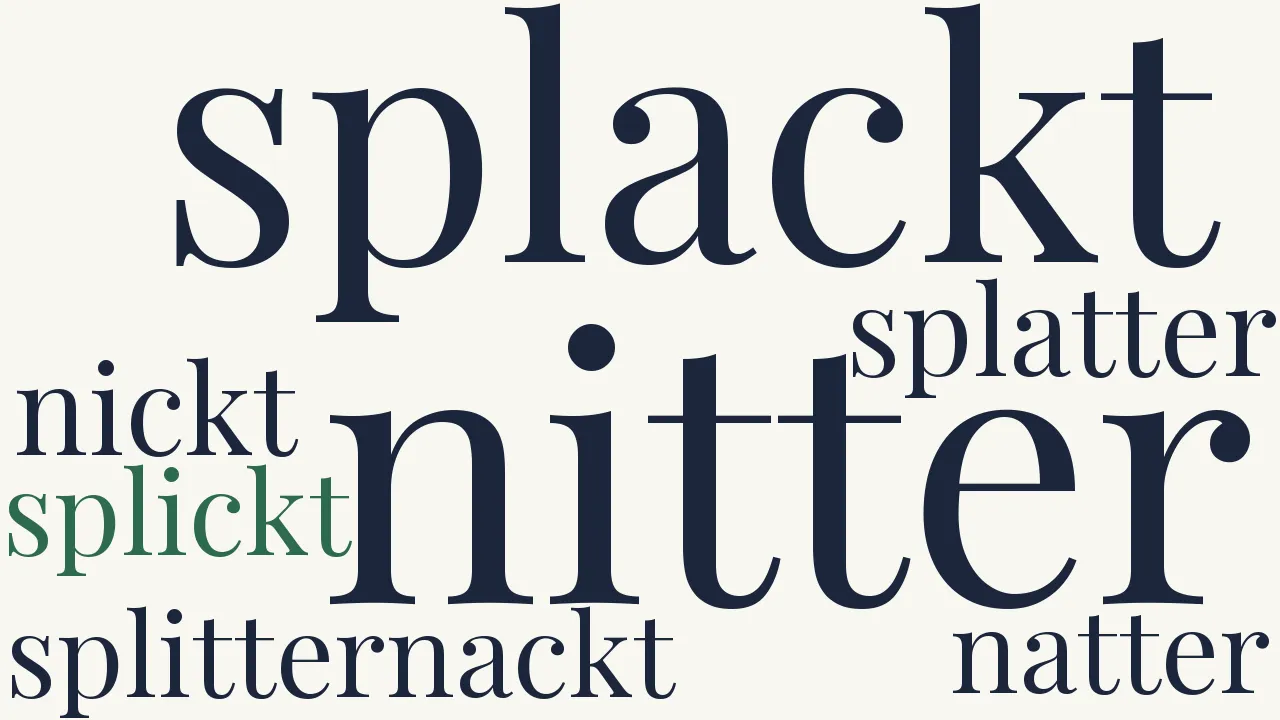 Wortwolke zu Futuristischer Schleifenschüttelreim