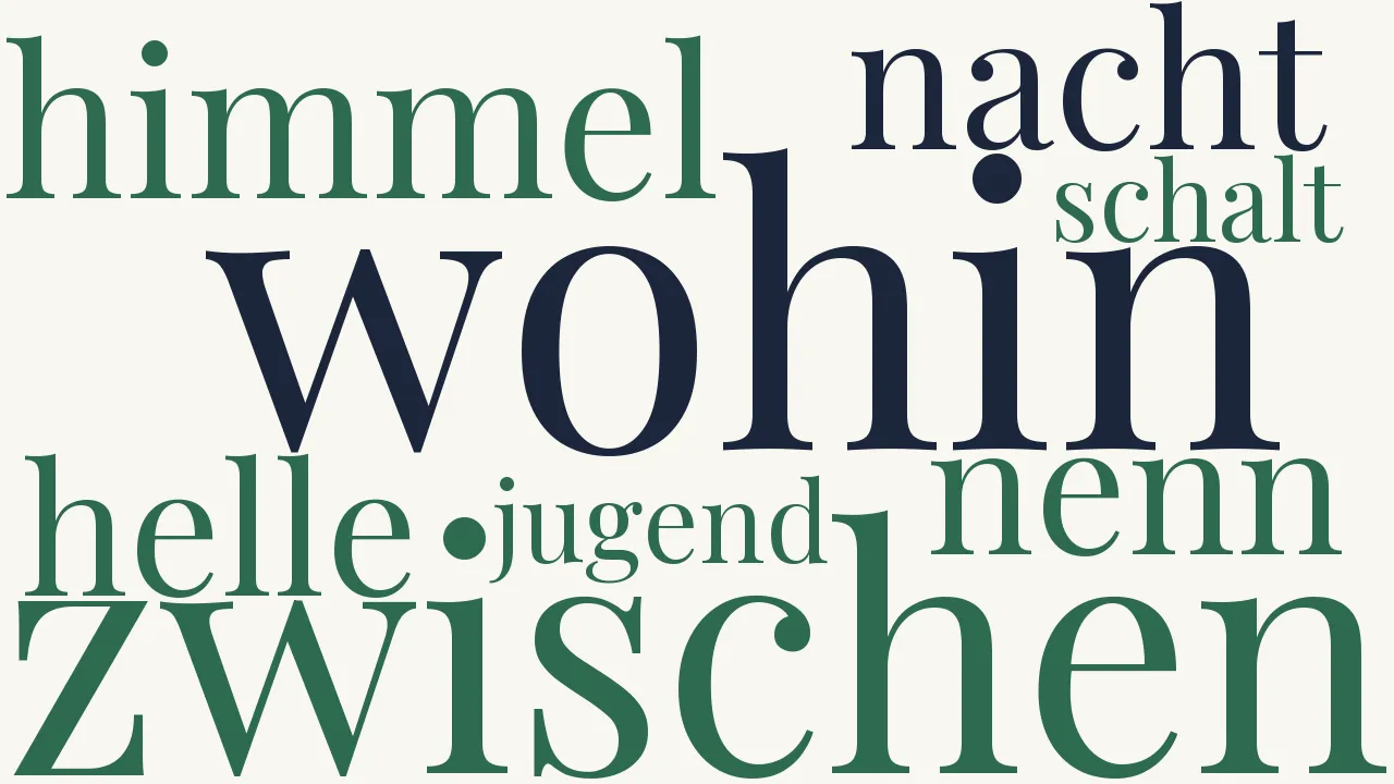 Wortwolke zu Jugend und Alter