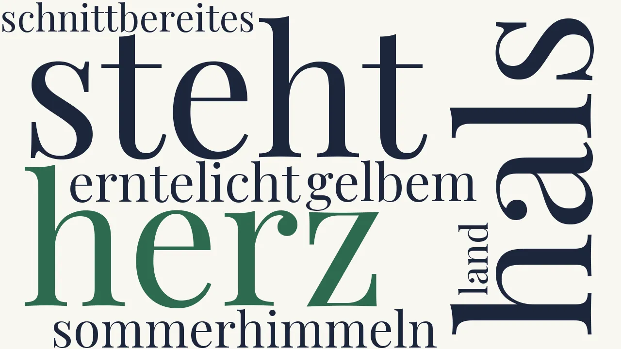 Wortwolke zu Sommer