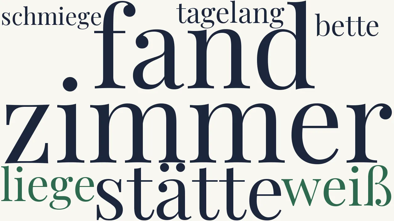 Wortwolke zu Meiner Frau