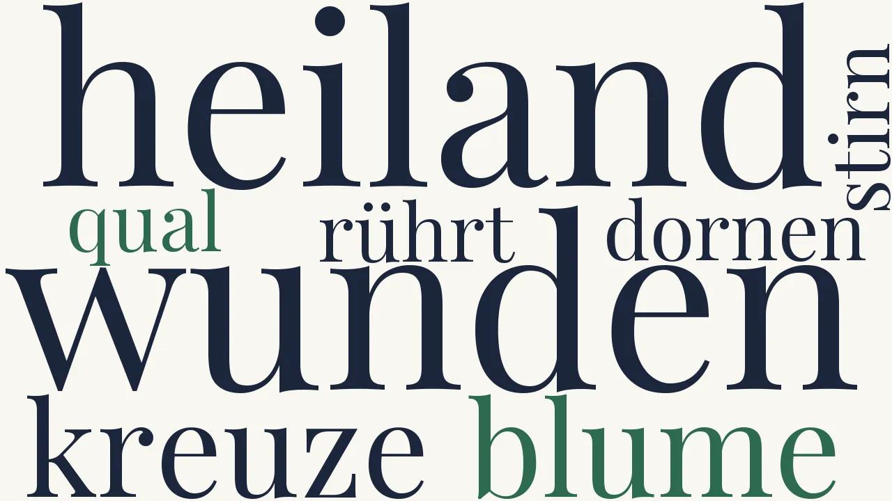 Wortwolke zu Die Passionsblume