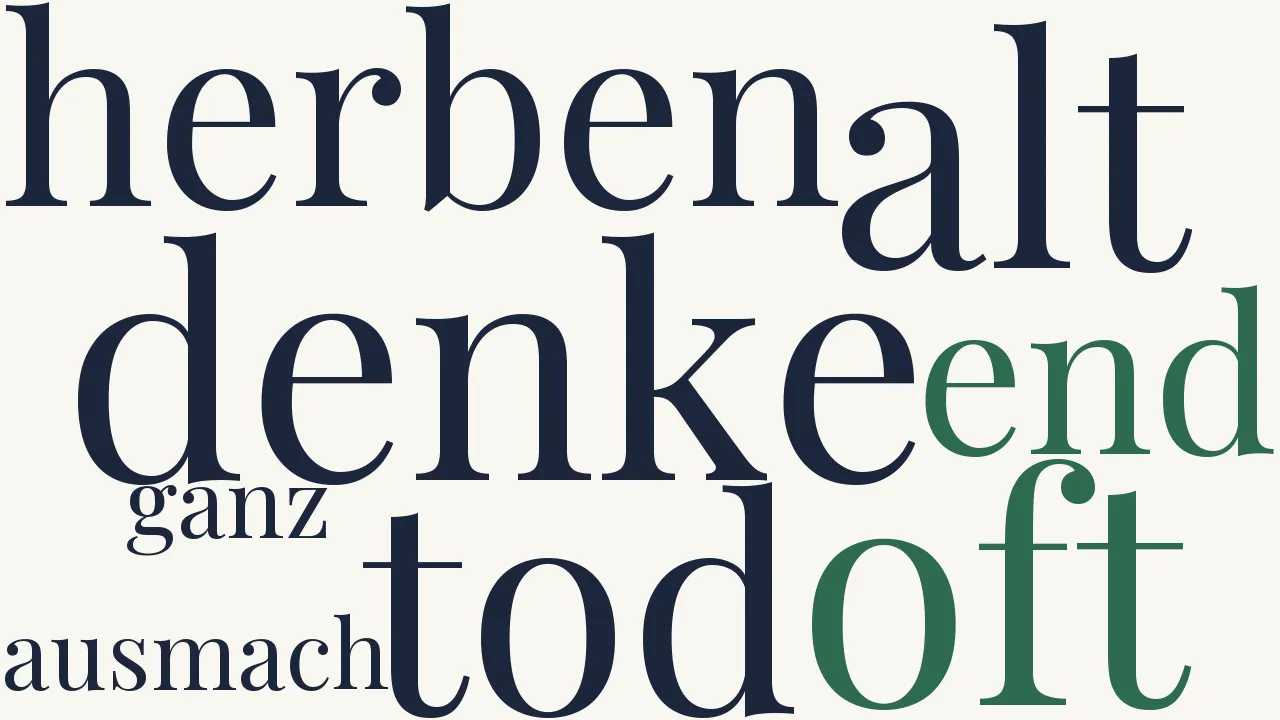 Wortwolke zu Epilog
