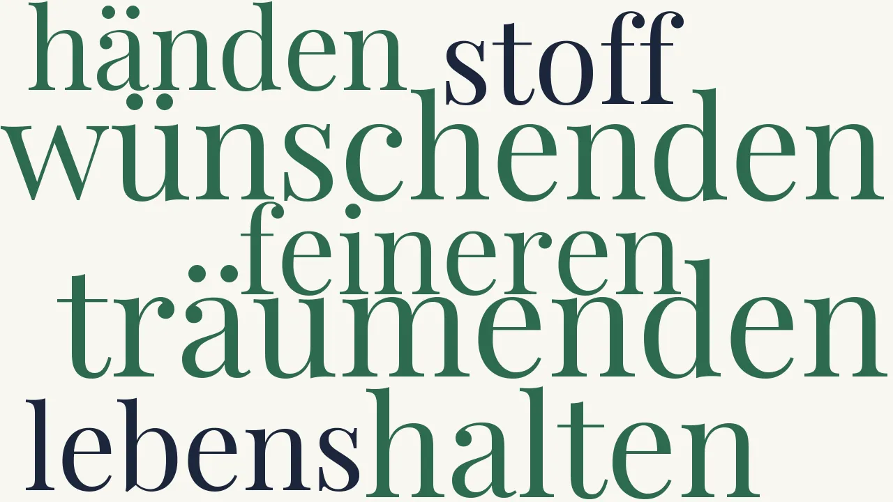 Wortwolke zu Die Träumenden und die Wünschenden