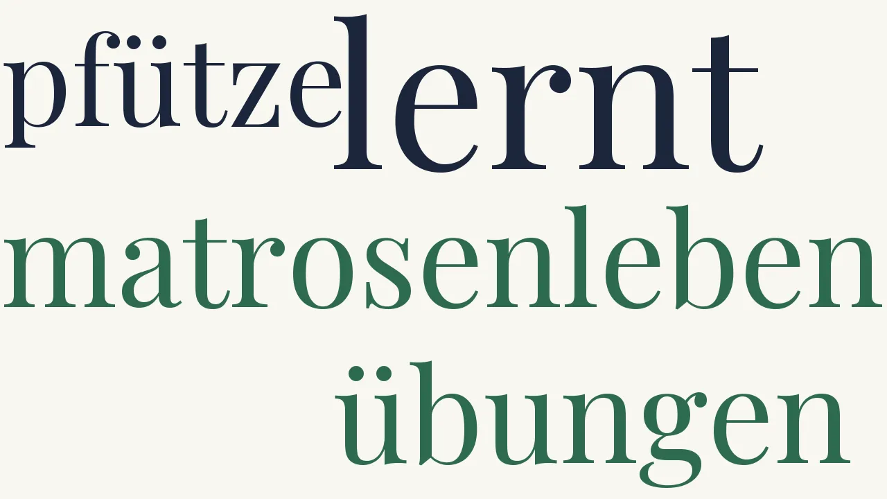 Wortwolke zu Man lernt das Matrosenleben