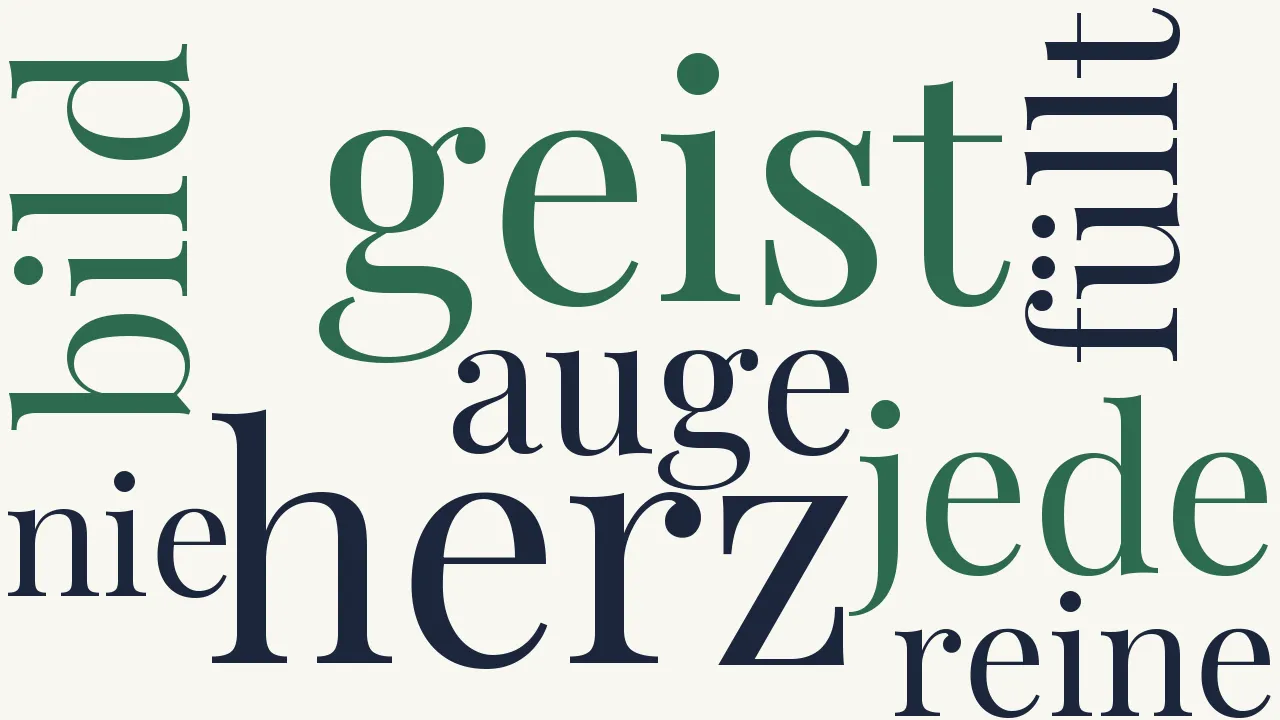 Wortwolke zu Das Bild der Sehnsucht