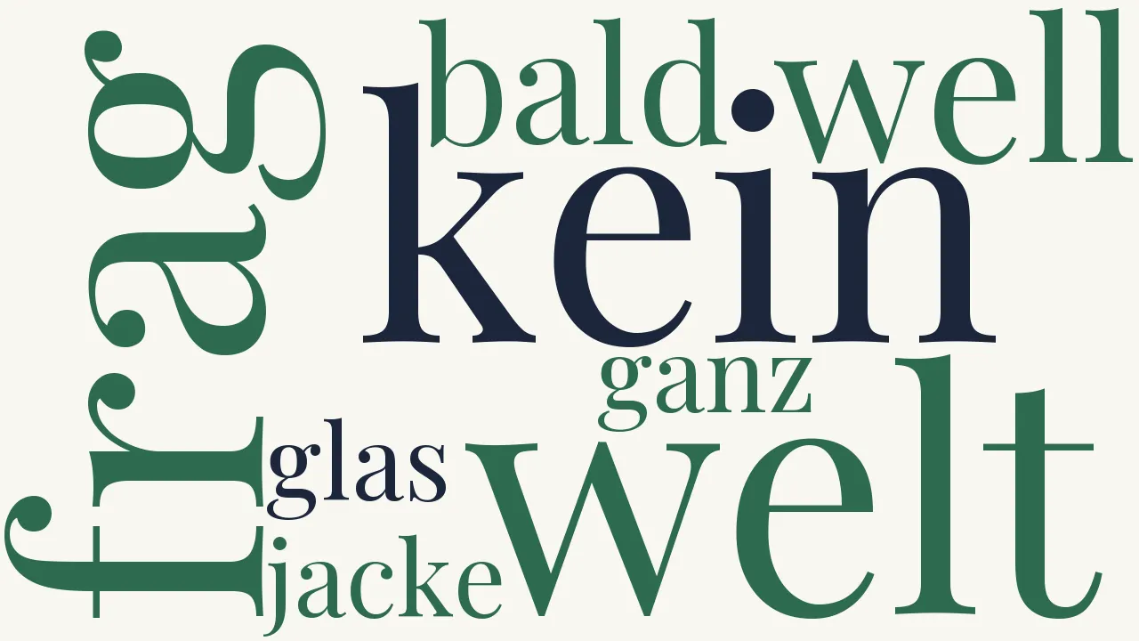 Wortwolke zu Kein Haus, keine Heimat!