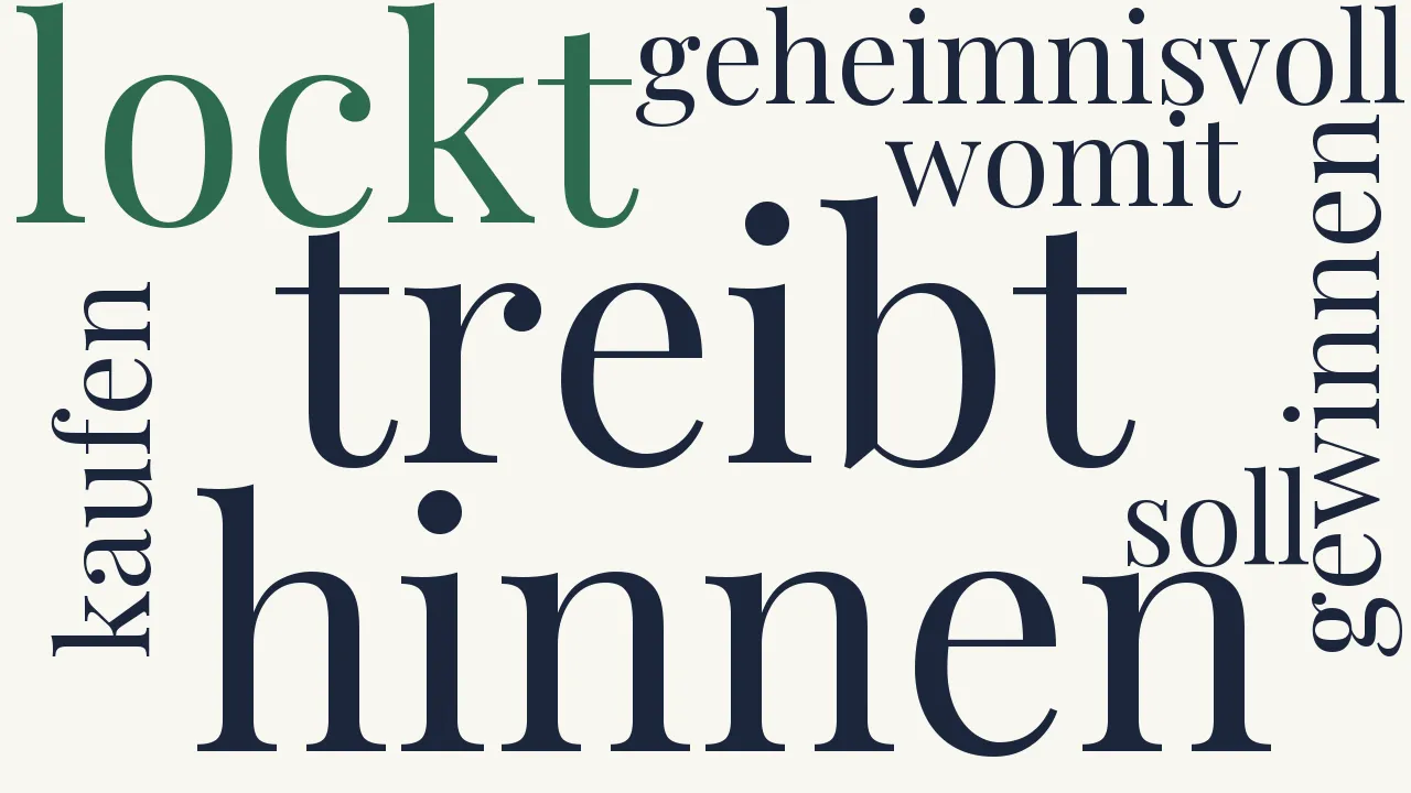 Wortwolke zu Dämmer-Empfindung
