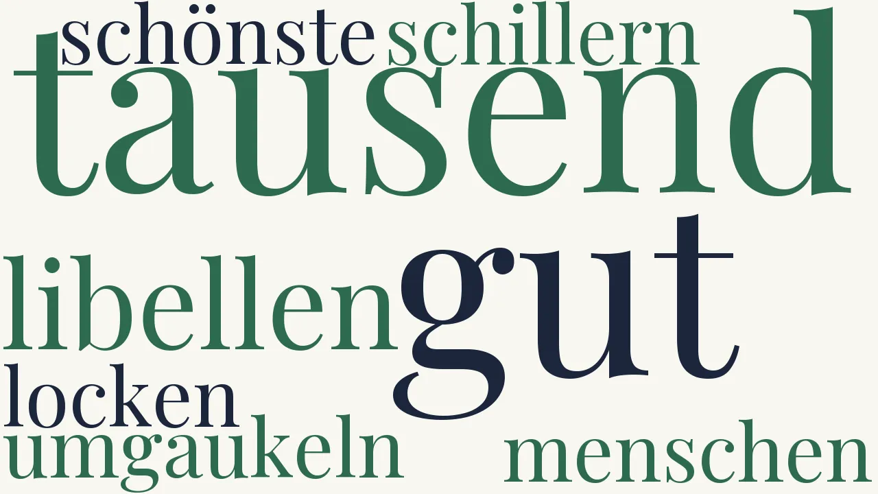Wortwolke zu Der Mensch und die Güter des Lebens