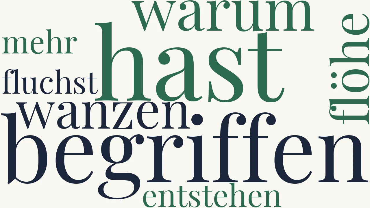 Wortwolke zu Devise für Kunst und Leben