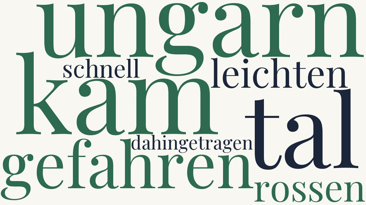 Wortwolke zu Die Lerche