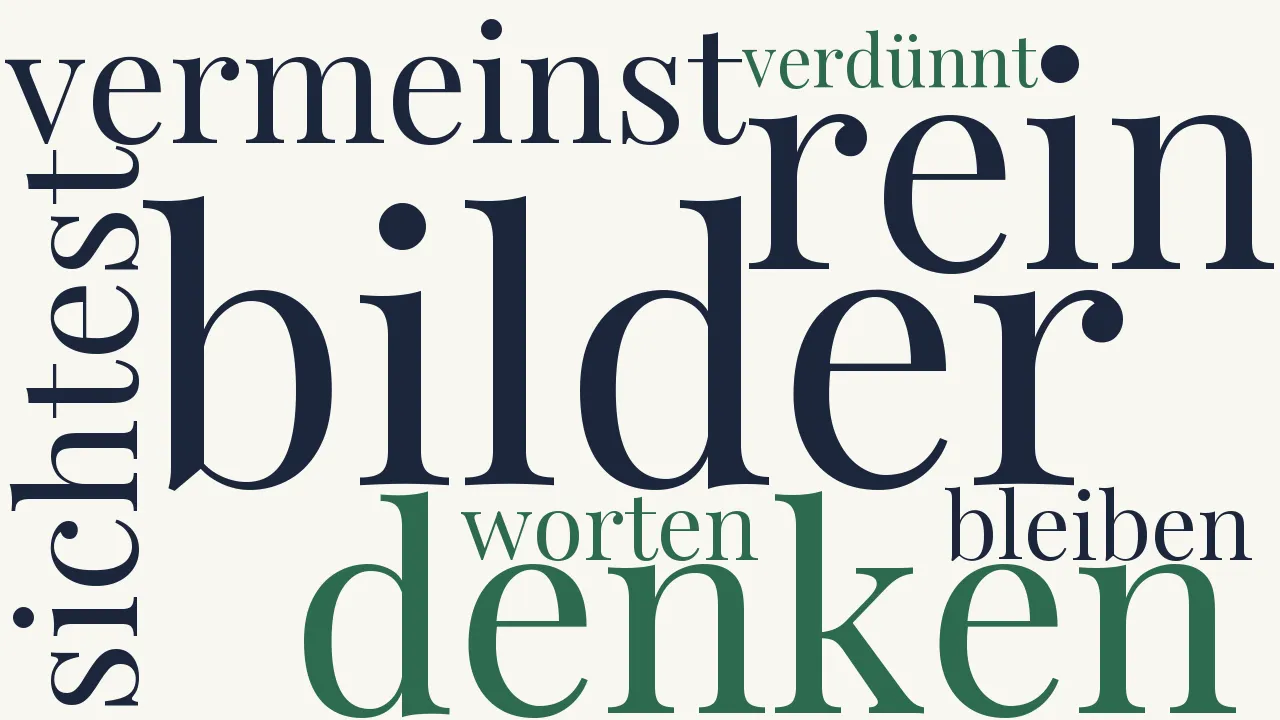 Wortwolke zu Grenze des Denkens