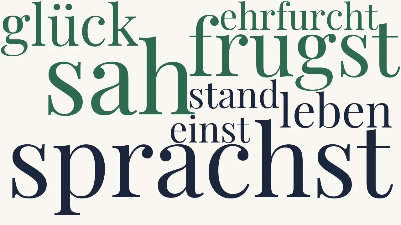 Wortwolke zu Großmutter