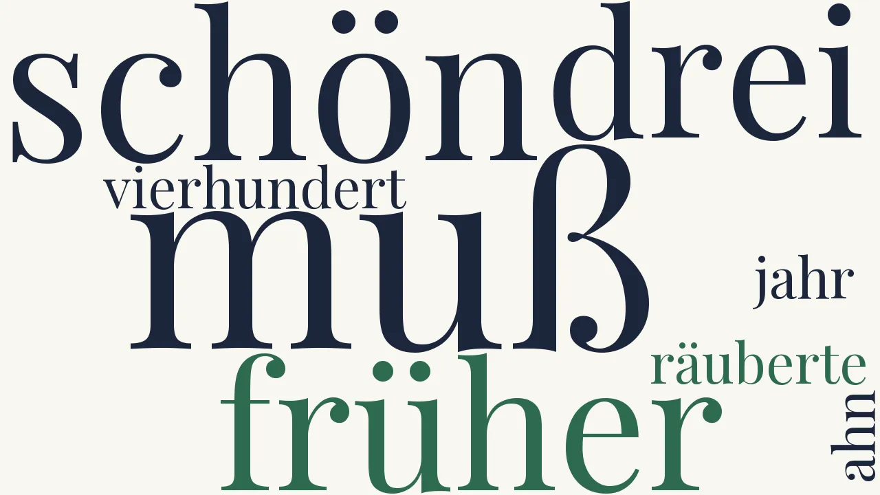 Wortwolke zu Wanderlied eines adligen Handwerksburschen