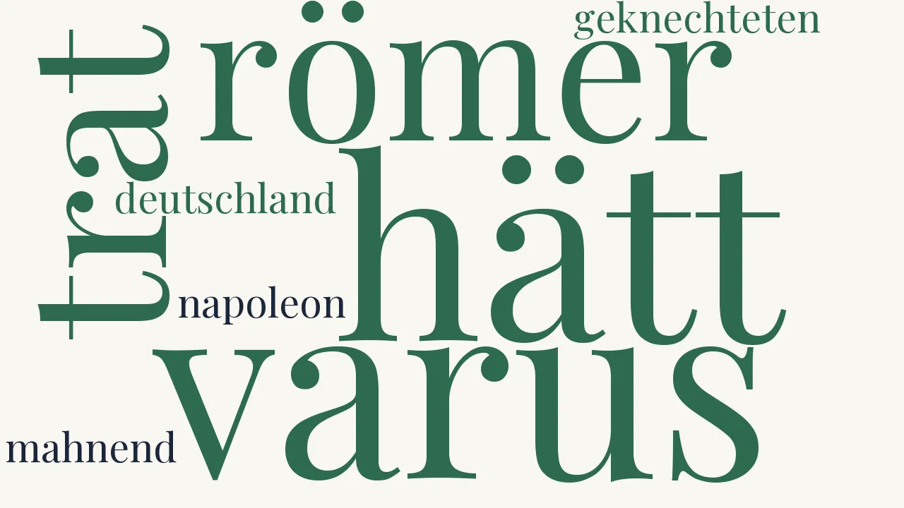 Wortwolke zu Napoleon und Staps