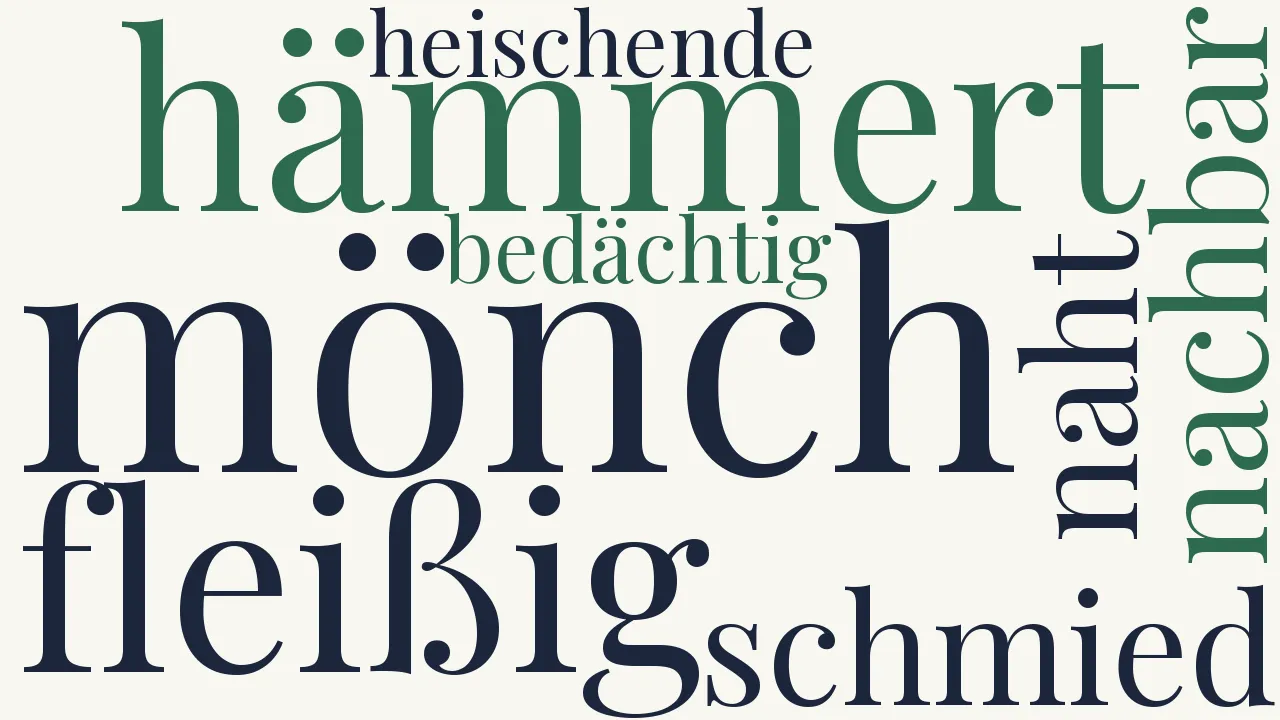 Wortwolke zu Neapolitanisches Bild