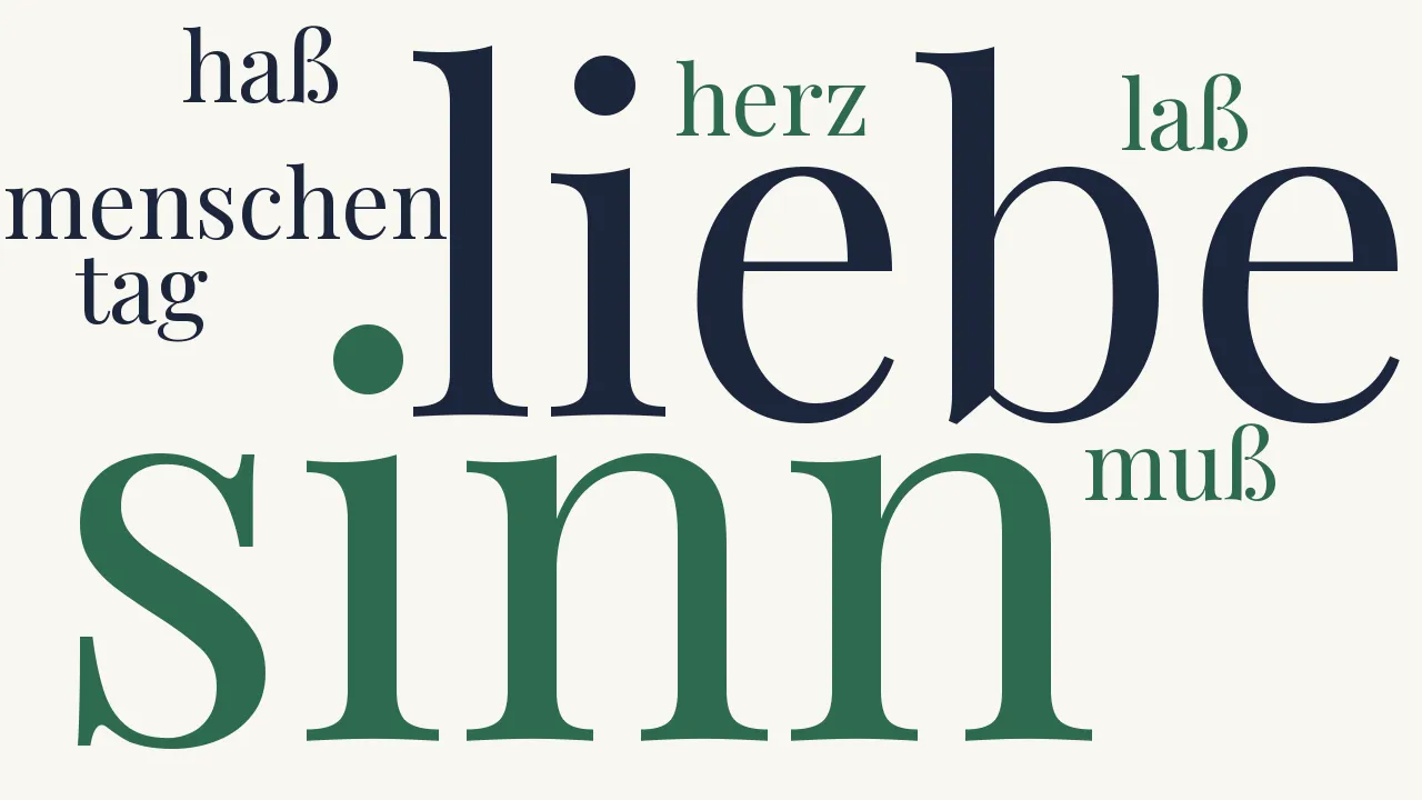 Wortwolke zu Der Abschied