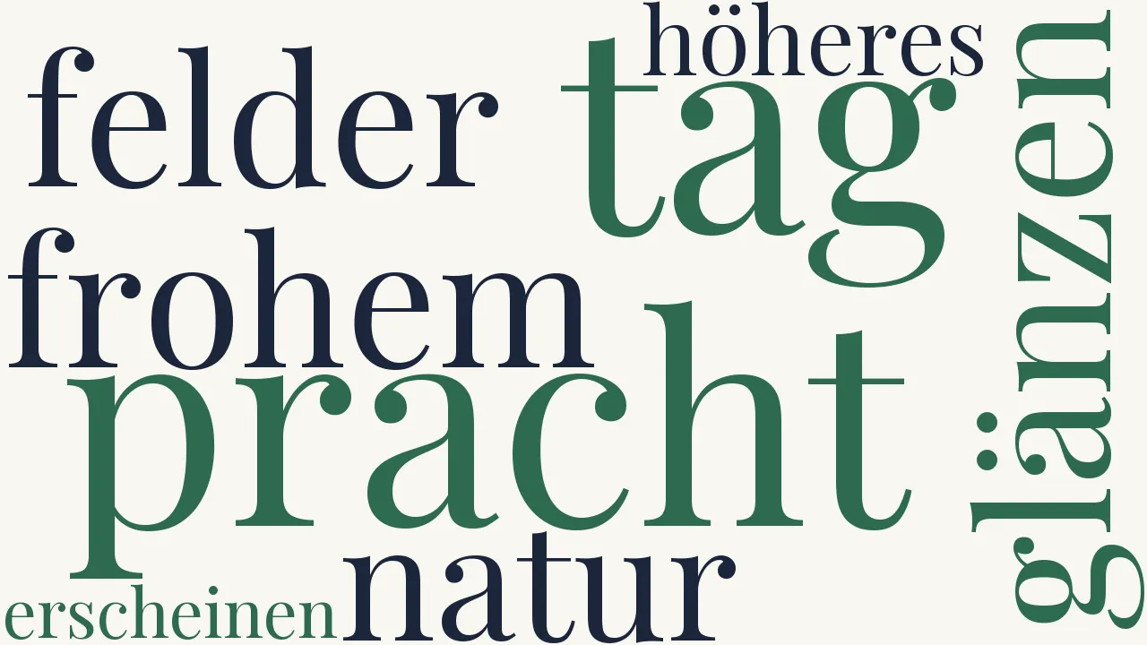 Wortwolke zu Der Herbst [2]