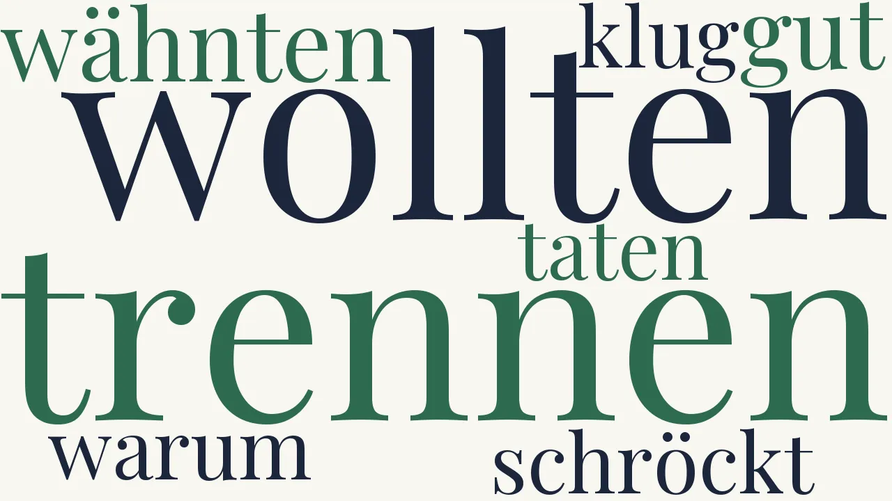 Wortwolke zu Die Liebenden