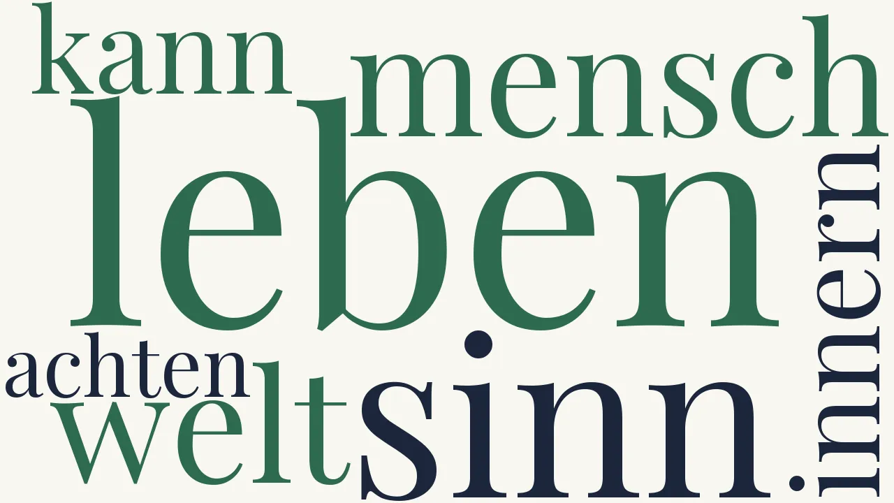 Wortwolke zu Höheres Leben